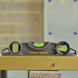 Niveau à bulle Stanley Torpedo Fatmax Pro magnétique 3 fioles 25 cm