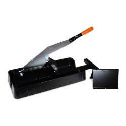 Guillotine Straticut coupe parquet stratifié 230 mm avec tréteau et collecteur