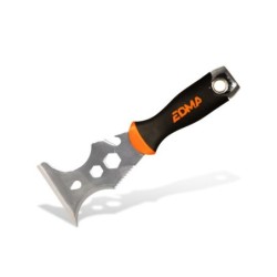 Couteau multifonction pour travaux de peintre et plaquiste - Edma - Lame inox 8 cm
