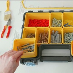 Organiseur étanche - Boîte à compartiments profondeur 106 mm - livrée vide
