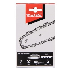Chaine de tronçonneuse Makita 25cm 3/8'' 40 maillons pour Makita DUC254
