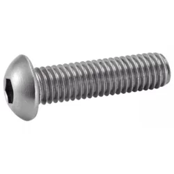 Vis à métaux tête bombée six pans creux Inox A2 ISO 7380