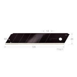 Lame de cutter Razar Black Blade Tajima étui plastique de 10 lames