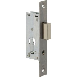 Serrure à larder 1 point pêne dormant à cylindre européen axe 21mm