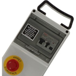 Coffret de chantier Brennenstuhl mono 4 prises 2P+T 16A/250V avec arrêt d'urgence