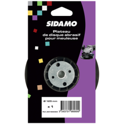 Plateau Sidamo auto-agrippant pour meuleuse écrou M14