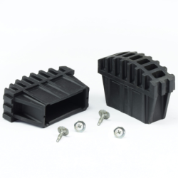 Sabot enveloppant pour échelle Tubesca en plastique noir lot de 2
