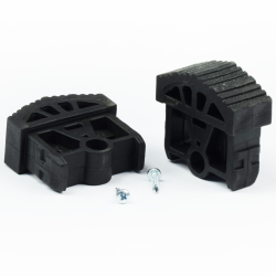 Sabot entrant pour échelle Tubesca en plastique noir lot de 2
