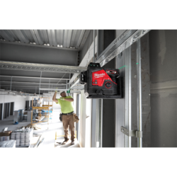 Laser 3 lignes vertes 12 volts M12 3PL-401C Milwaukee avec batterie 4AH chargeur et coffret