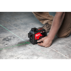 Laser 3 lignes vertes 12 volts M12 3PL-401C Milwaukee avec batterie 4AH chargeur et coffret