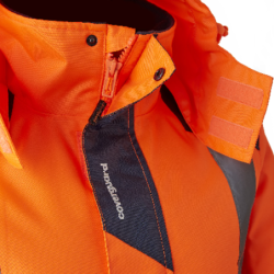 Parka haute visibilité femme HORA Coverguard Orange HV et Navy