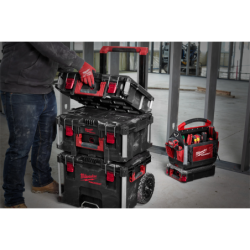 Ensemble Packout trolley + coffret large + coffret Milwaukee