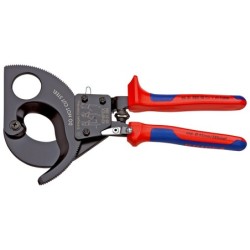 Coupe câble à cliquet Knipex pour câble en cuivre et aluminium Ø52 mm longueur 280 mm