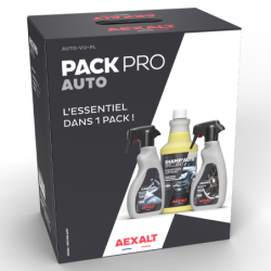 Pack de nettoyants pour voiture Aexalt contenant All Cleaner, Jantaex et Brillaex