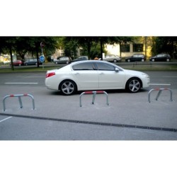 Barrière de parking haute résistance Stopblock acier galvanisé verrouillage à clé