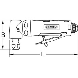 Meuleuse d'angle pneumatique KS Tools mandrin 6 mm