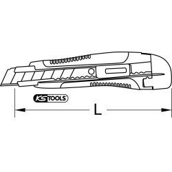 Cutter à systeme de blocage 18mm