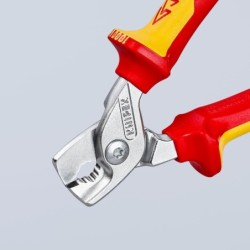 Pince coupe-câbles rigides et multibrins - StepCut Knipex - Isolée 1000V - Longueur 160 mm