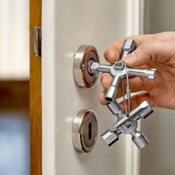 Clé universelle Knipex TwinKey pour armoires et systèmes de fermeture standard