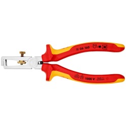 Pince à dénuder isolée chromé 1000 V VDE longueur 160 mm