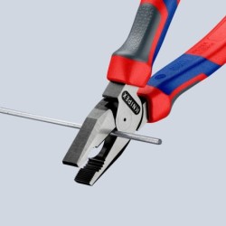 Pince universelle Knipex à forte démultiplication avec gaine bi matière longueur 180 mm