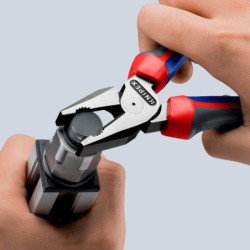 Pince universelle Knipex à forte démultiplication avec gaine bi matière longueur 180 mm