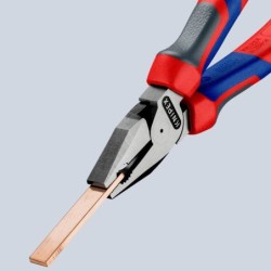 Pince universelle Knipex à forte démultiplication avec gaine bi matière longueur 180 mm