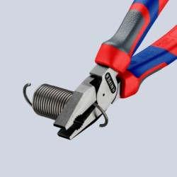 Pince universelle Knipex à forte démultiplication avec gaine bi matière longueur 180 mm