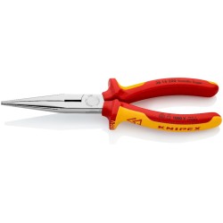 Pince à becs demi-ronds avec tranchant isolé 1000 V