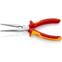 Pince à becs demi-ronds avec tranchant isolé 1000 V