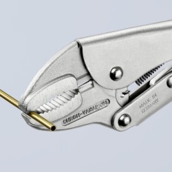 Pince de connexion étau zinguée brillante - Fer laminé - Knipex - Longueur 250 mm