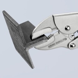 Pince de connexion étau zinguée brillante - Fer laminé - Knipex - Longueur 250 mm