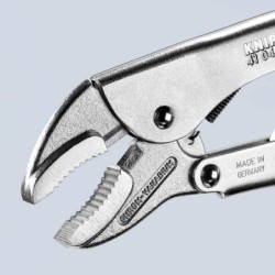 Pince de connexion étau zinguée brillante - Fer laminé - Knipex - Longueur 250 mm