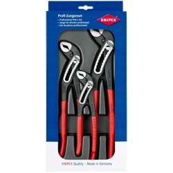 Jeu de 3 pinces multiprises Alligator Knipex - Longueur 180 - 250 - 300mm - Poignées gainées