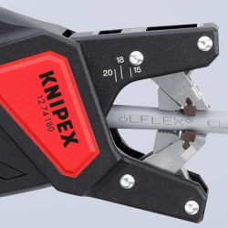 Pince à dégainer automatique Knipex - dénudage de câble Ø4,4 à 7,5mm - Boîtier plastique
