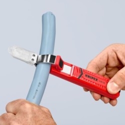 Outil à dégainer Knipex pour câbles ronds standard - Lame scalpel - Longueur 165 mm