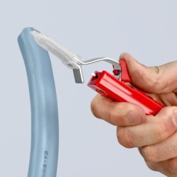 Outil à dégainer Knipex pour câbles ronds standard - Lame scalpel - Longueur 165 mm