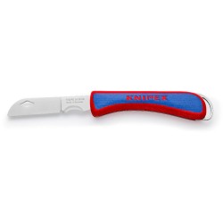 Couteau d'électricien Knipex lame pliante longueur 80 mm en acier inoxydable