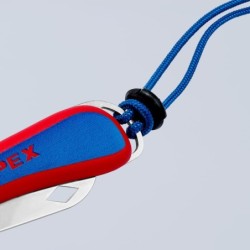 Couteau d'électricien Knipex lame pliante longueur 80 mm en acier inoxydable