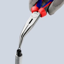 Pince de mécanicien demi-ronde avec tranchant Knipex longueur 200 mm