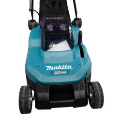 Tondeuse à gazon DLM382PT2 Makita 38cm avec 2 batteries 18V 5Ah et chargeur double