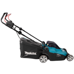 Tondeuse à gazon DLM382PT2 Makita 38cm avec 2 batteries 18V 5Ah et chargeur double