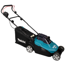 Tondeuse à gazon DLM382PT2 Makita 38cm avec 2 batteries 18V 5Ah et chargeur double