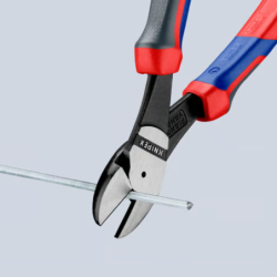 Pince coupante de côté à forte démultiplication Knipex