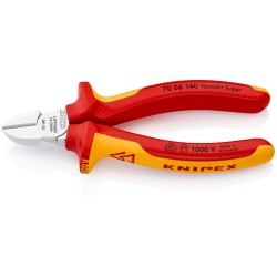 Pince coupante de côté pour fils doux et durs Knipex Isolée 1000V