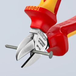 Pince coupante de côté pour fils doux et durs Knipex Isolée 1000V