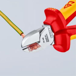 Pince coupante de côté pour fils doux et durs Knipex Isolée 1000V