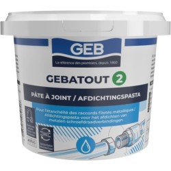 Pâte à joint Gebatout 2 pour raccords filetés métalliques
