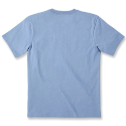 T-shirt coton logo graphique poitrine Carhartt bleu