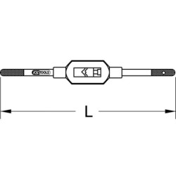 Tourne à gauche M1 - M8 longueur 130 mm